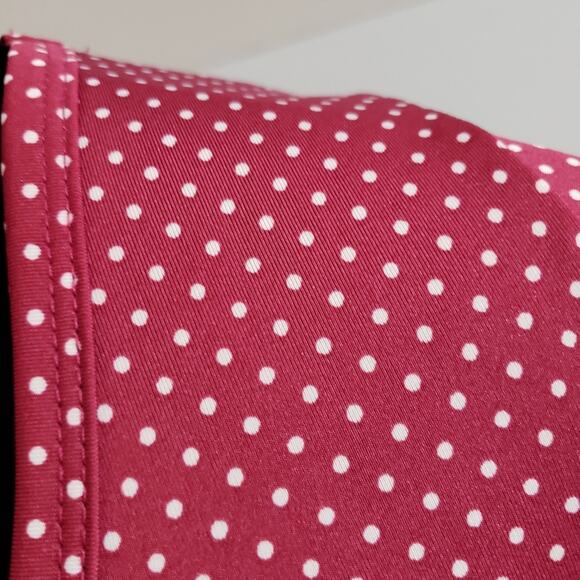 Lularoe Stretch Pink and White Polka Dot Long Sleeve Scoopneck Tunic Top Small - Picture 6 of 10